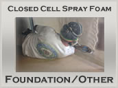 Closed cell spray foam insulation contractor service button